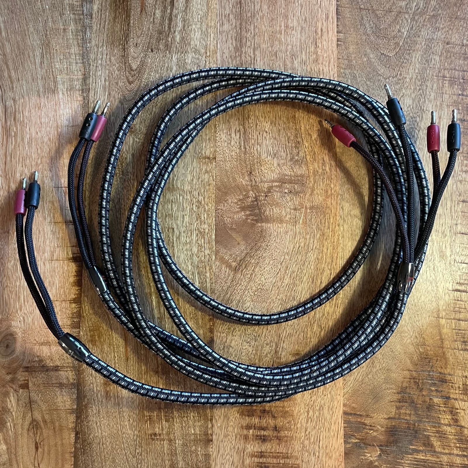AudioQuest Type 8 set 2.5 meter, Ophalen of Verzenden, Gebruikt, 2 tot 5 meter, Luidsprekerkabel
