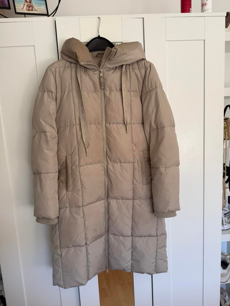 Nukus winterjas, Kleding | Dames, Ophalen of Verzenden, Zo goed als nieuw, Maat 36 (S), Beige