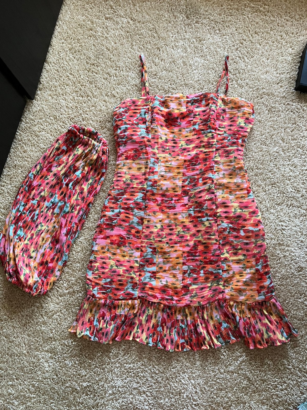 Guess Eco LS Tiffany jurk zalm/roze mt. S/M, Kleding | Dames, Jurken, Maat 38/40 (M), Ophalen of Verzenden, Zo goed als nieuw