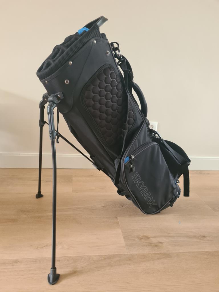Skymax Standbag Golftas Zwart/Blauw, Ophalen of Verzenden, Zo goed als nieuw, Tas, Overige merken