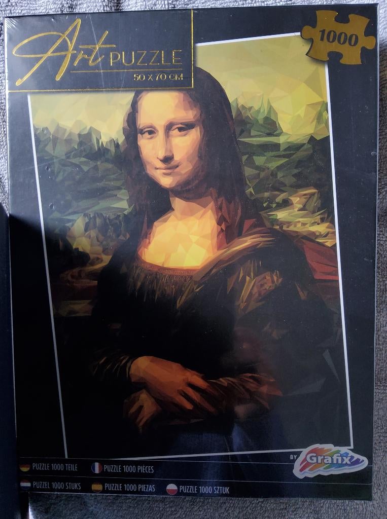 NIEUW,  Art Puzzle, Mona Lisa, 1000stukjes, Ophalen of Verzenden, 500 t/m 1500 stukjes, Nieuw, Legpuzzel