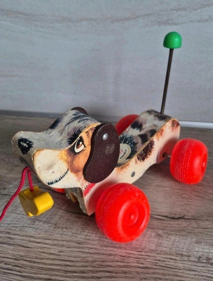 Vintage Fisher-Price Snoopy Speelhond Duw- en Trekspeelgoed, Ophalen of Verzenden, Gebruikt, Duw- of Trekspeelgoed