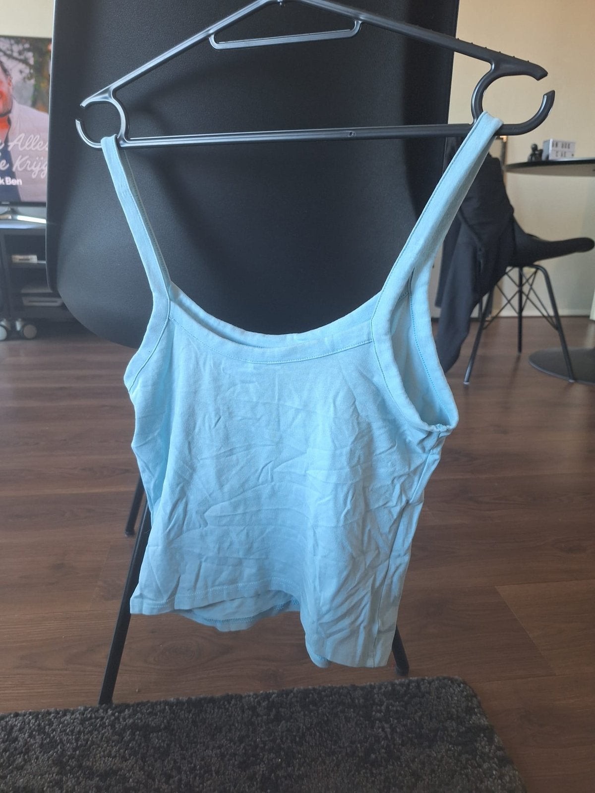 Baby blauw topje, Ophalen of Verzenden, Zo goed als nieuw, Blauw, Zonder mouw