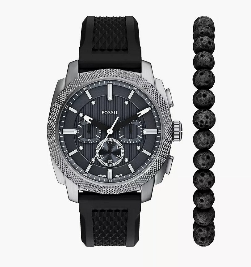 Machine Chronograph Black Silicone, Ophalen, Nieuw, Polshorloge, Overige merken