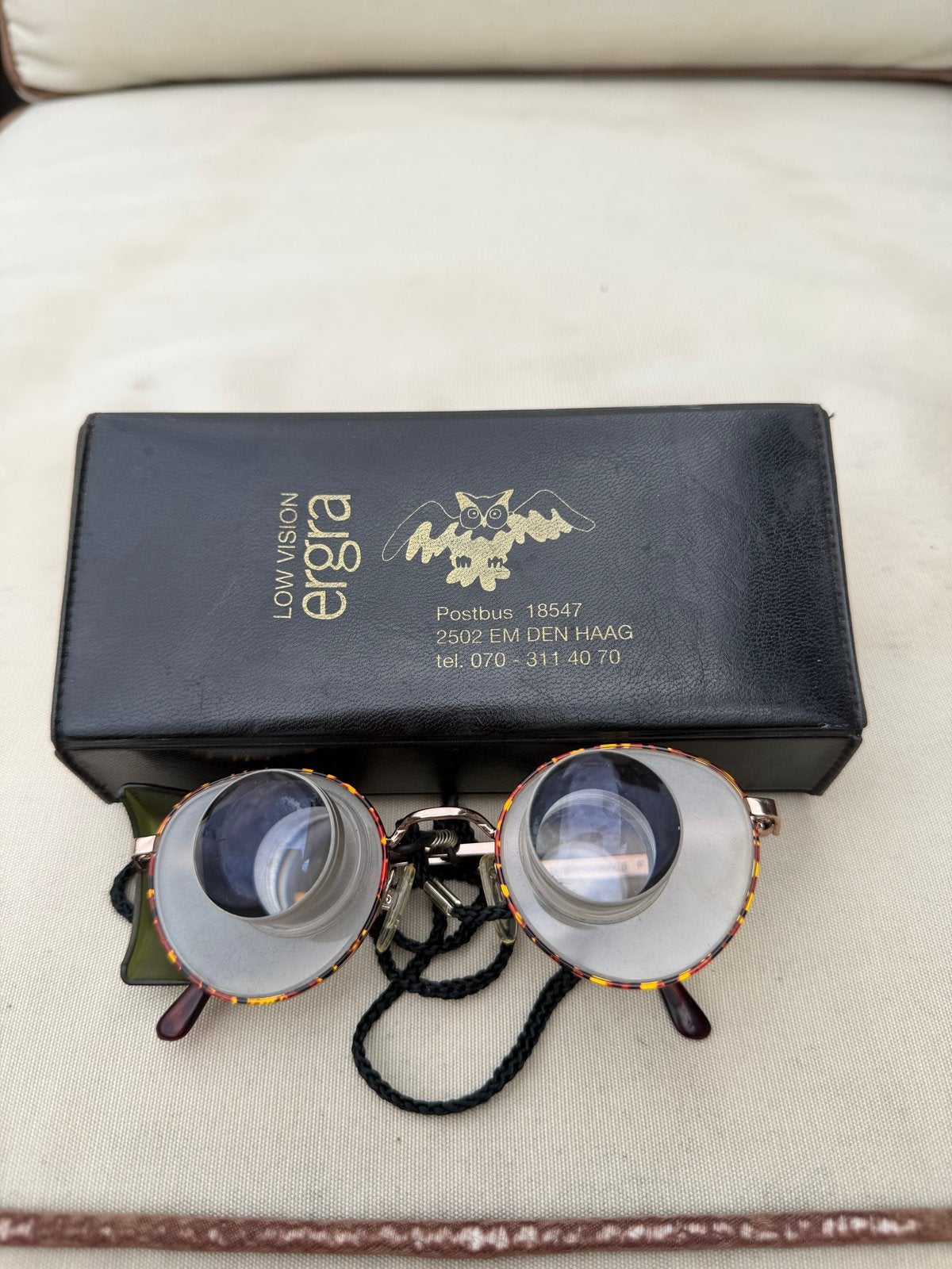 Ergra Low Vision Leesbril met Koker - Zo goed als nieuw, Overige merken, Overige kleuren, Verzenden, Zo goed als nieuw