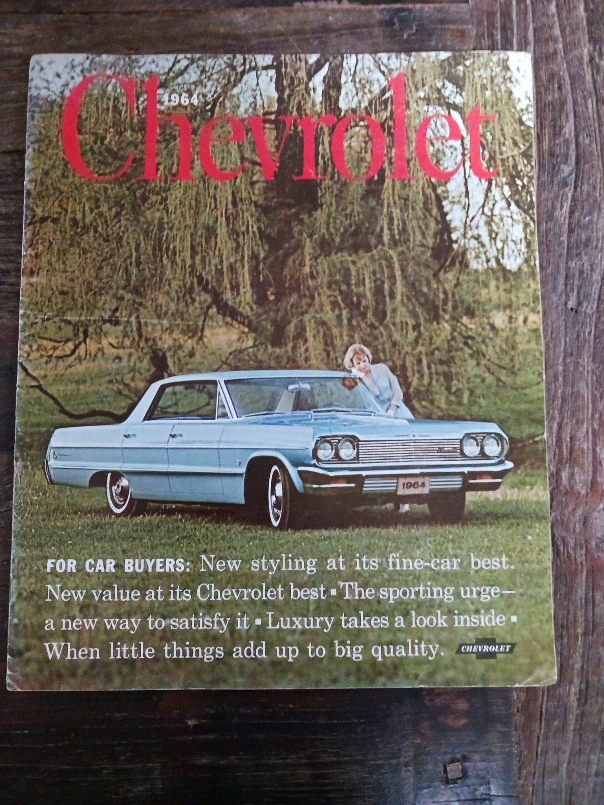 Chevrolet folder 1964, Ophalen of Verzenden, Gelezen, Chevrolet