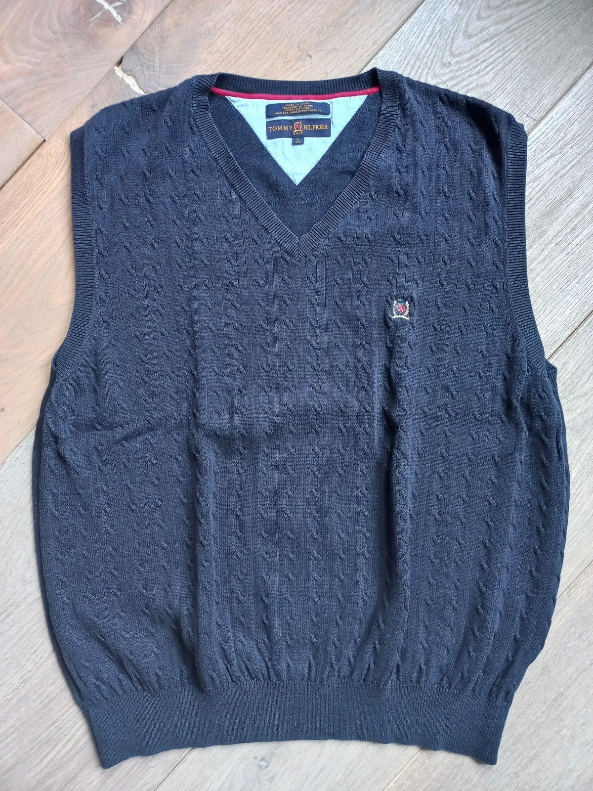 Spencer Tommy Hilfiger Golf. Donkerblauw. Maat L, Maat 52/54 (L), Zo goed als nieuw, Tommy Hilfiger golf, Verzenden