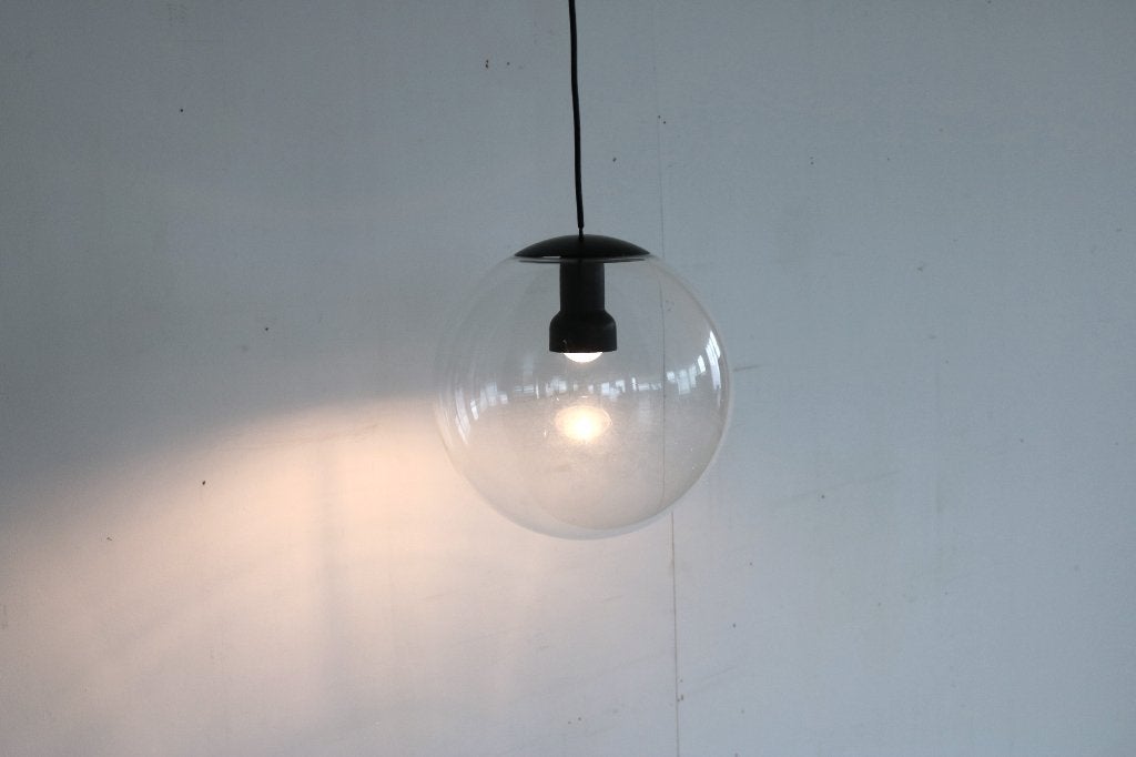 vintage hanglamp | lamp | Philips | jaren 60, Gebruikt, ., Glas, Ophalen of Verzenden