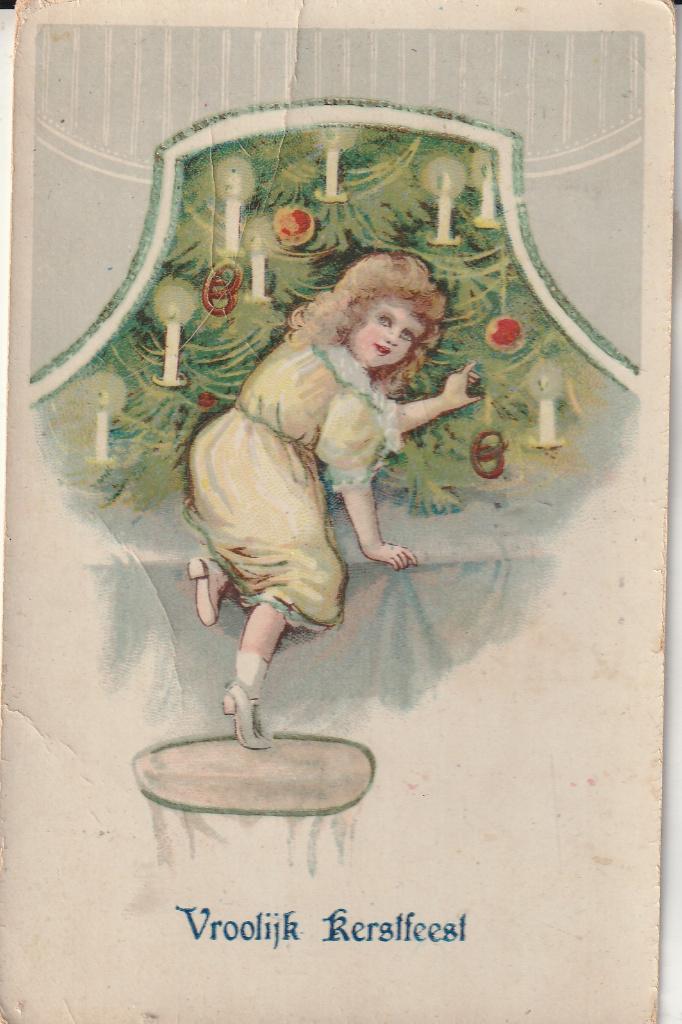 Vroolijk Kerstfeest 1926, Ophalen of Verzenden, 1920 tot 1940, Gelopen, Feest(dag)
