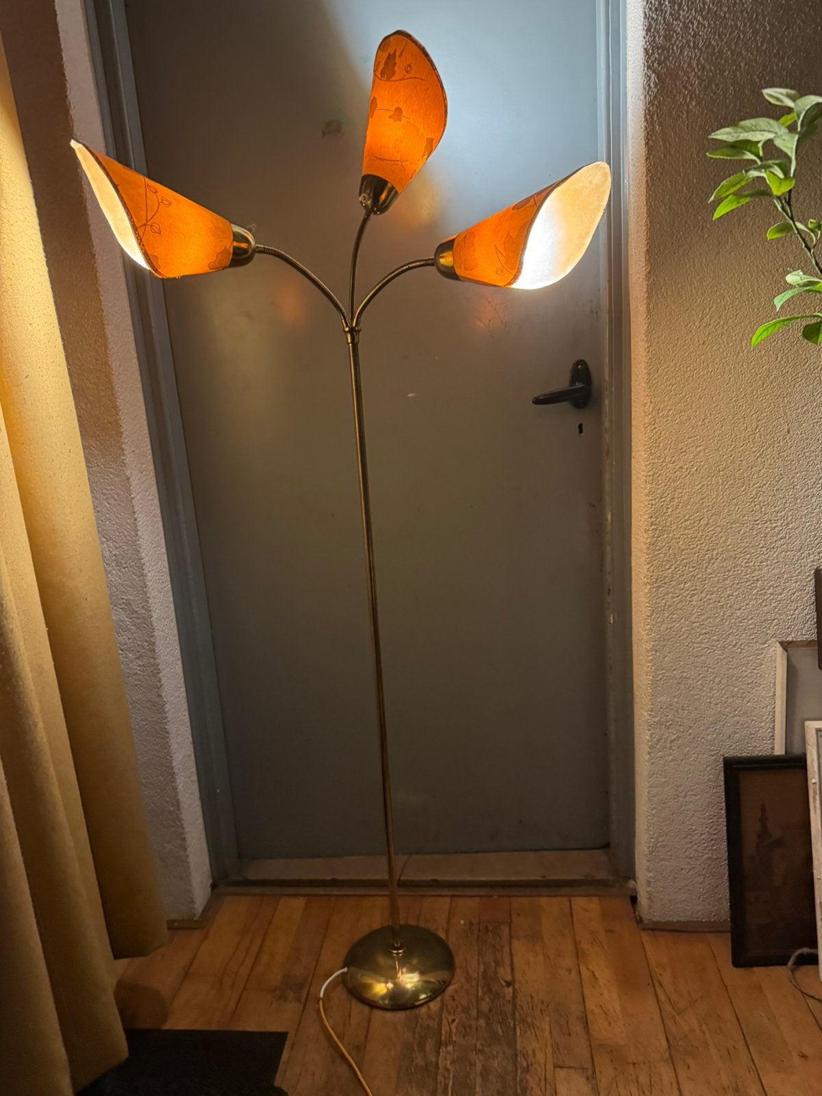 Vloerlamp,fifties,sixties, Rockabilly,vintage, Gebruikt, Fifties,sixties,Rockabilly,Mid-Century, 150 tot 200 cm, E27 (groot)