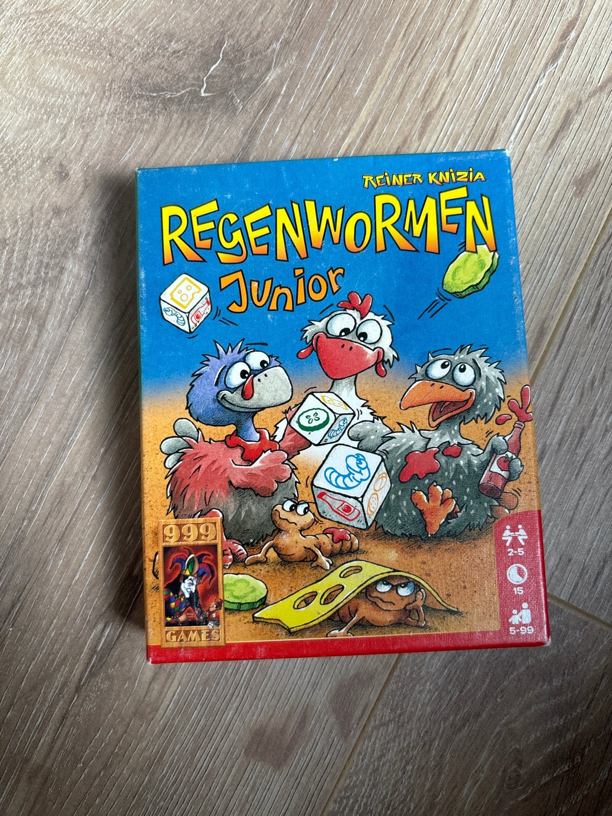 Regenwormen Junior bordspel, Een of twee spelers, Ophalen of Verzenden, Gebruikt