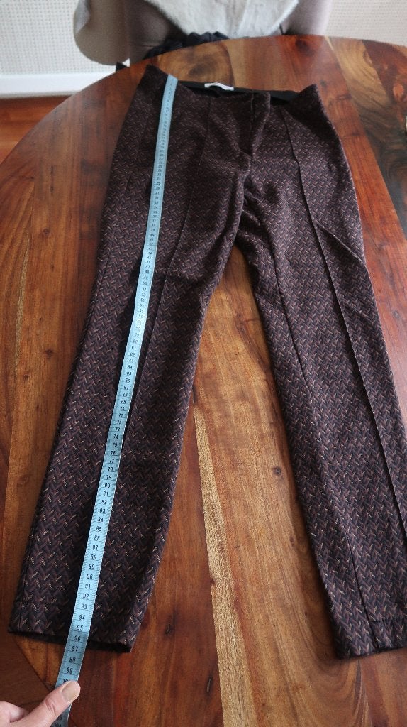 Gerry Weber mooie broek bruintinten S, Bruin, Ophalen of Verzenden, Zo goed als nieuw, Maat 36 (S)