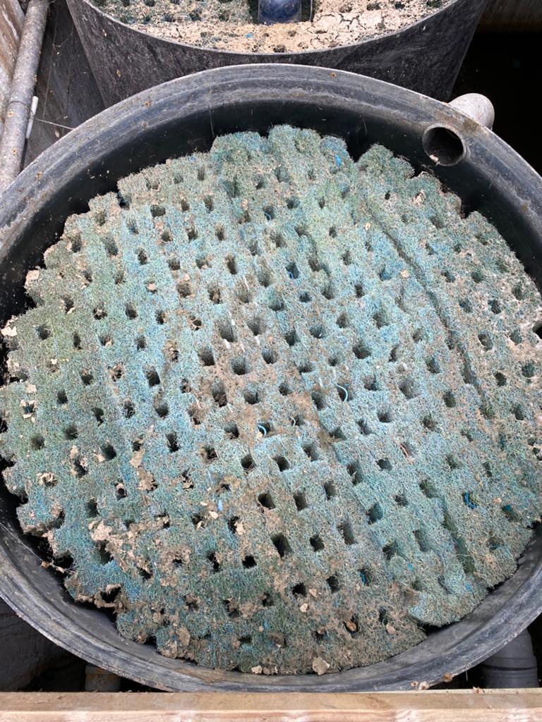 Filtertonnen met japanse matten, Tuin en Terras, Vijver-toebehoren, Ophalen, Gebruikt, Vijverfilter