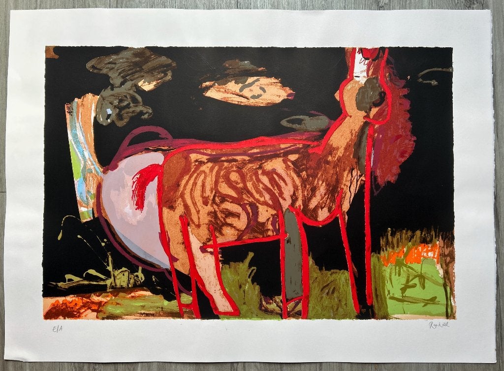 Zeefdruk Raphaël Hermans    ZOMEROPRUIMING, Antiek en Kunst, Kunst | Litho's en Zeefdrukken, Origineel, Ophalen of Verzenden, Zeefdruk