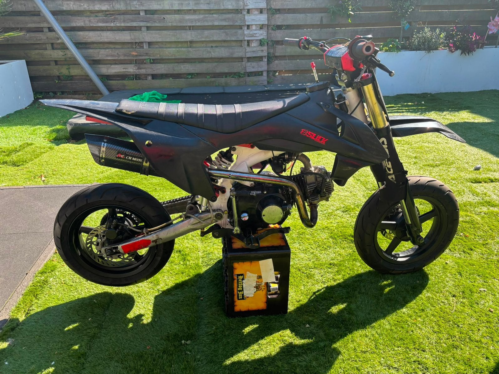 Pitbike 125cc supermoto, Fietsen en Brommers, Brommers | Crossbrommers, Ophalen of Verzenden, Zo goed als nieuw, Overige merken