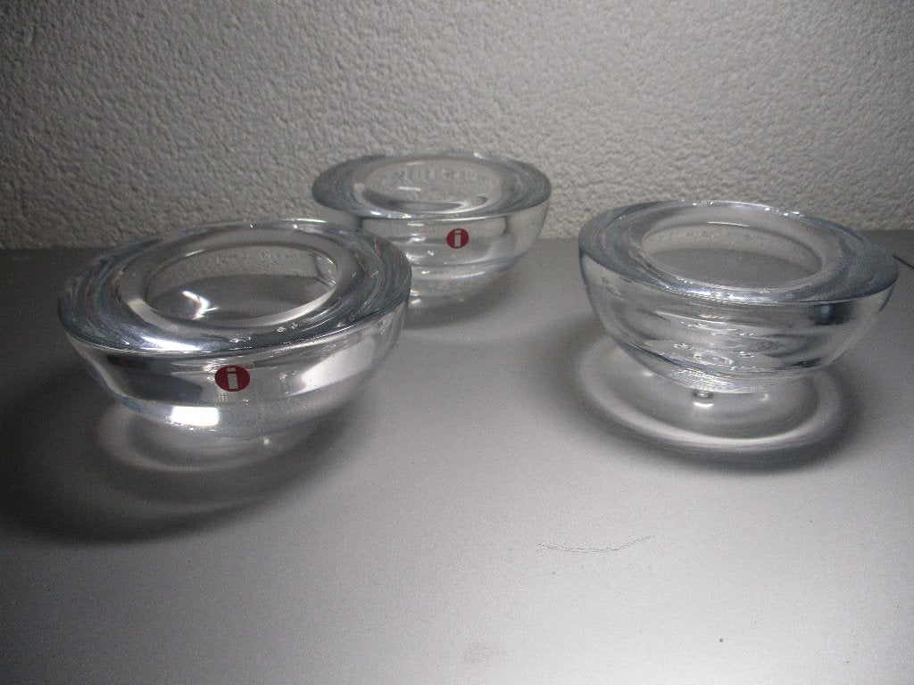Iittala Ballo 3x waxinelichthouder helder, Ophalen of Verzenden