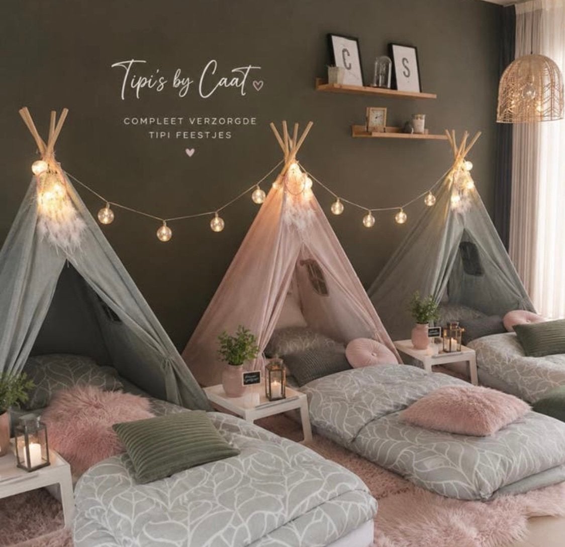 Tipi slaapfeestje compleet, Ophalen, Nieuw, Verjaardag