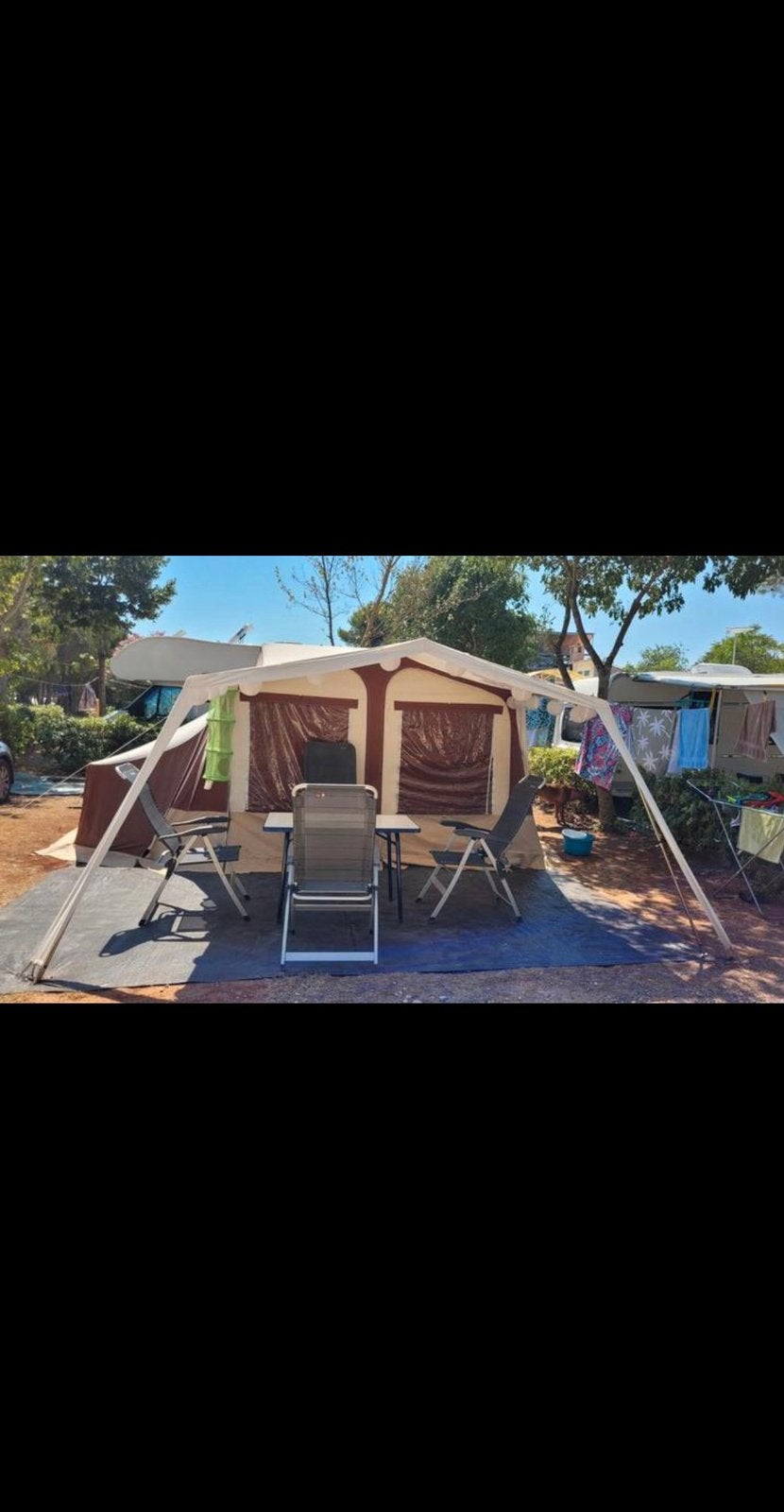 Mooie en waterdichte Trigano Odyssee Safari, Caravans en Kamperen, Vouwwagens, Ophalen