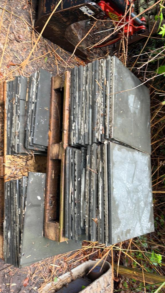 68 tegels belgisch hardsteen 50/50  18 mm dik, Ophalen of Verzenden, Minder dan 5 m², Vloertegels
