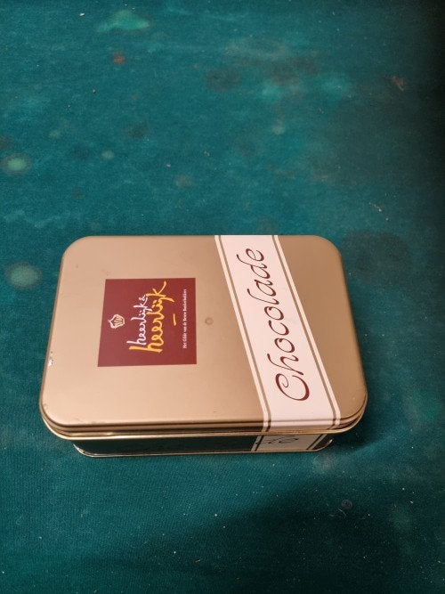 blik chocolade heerlijk, Verzamelen, Blikken, Ophalen of Verzenden