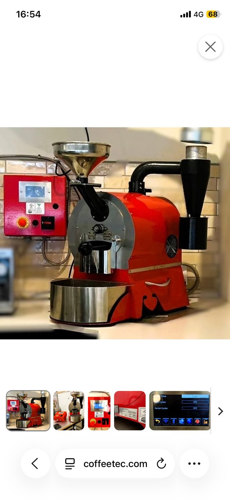 Gemma 2 kg coffee Roaster, Witgoed en Apparatuur, Koffiemachine-accessoires, Gebruikt, Koffiebonen, Overige merken, Ophalen