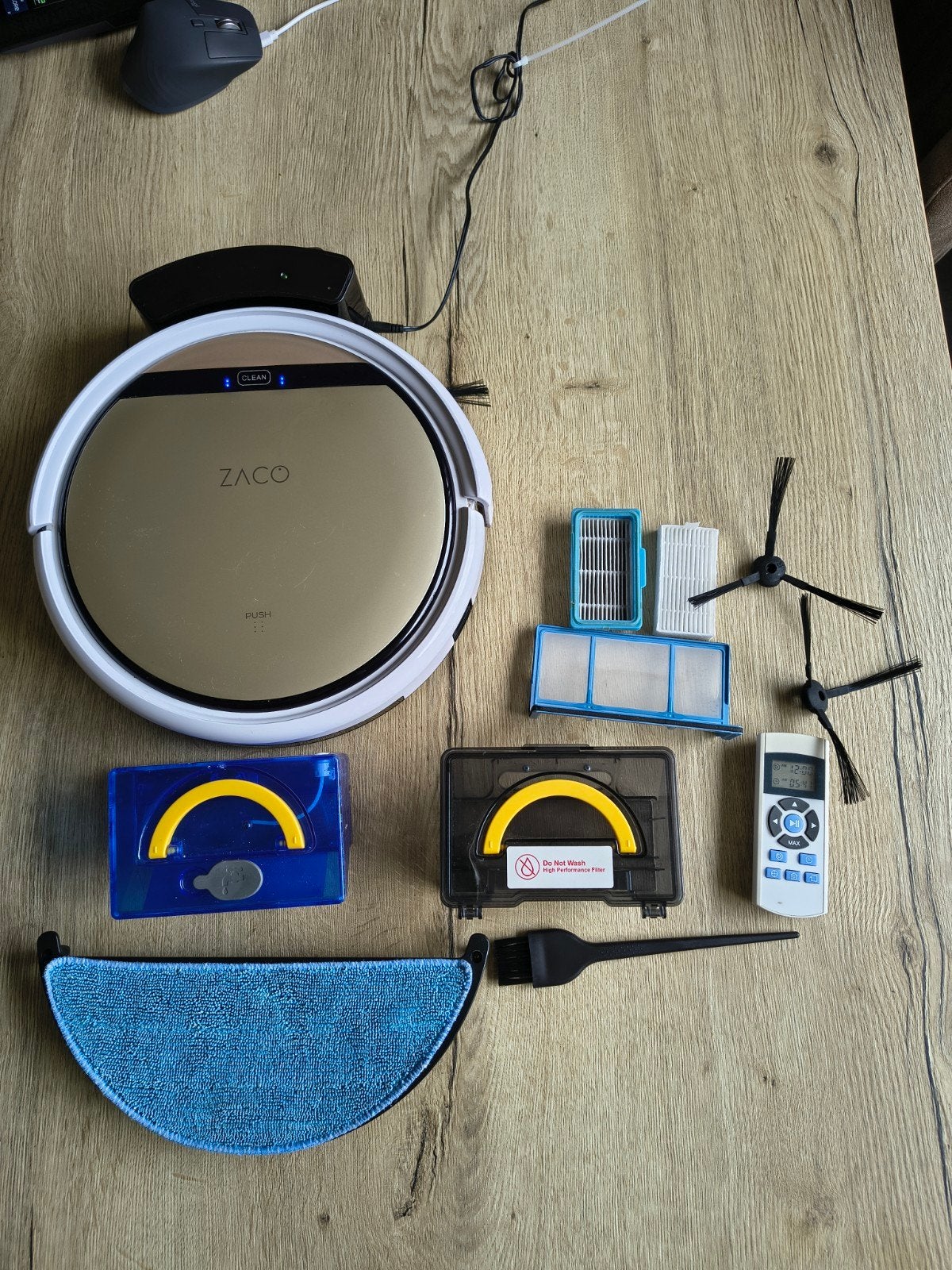 ZACO V5s Pro Robotstofzuiger met Dweilfunctie, Witgoed en Apparatuur, Overige merken, Gebruikt, Ophalen of Verzenden, Robotstofzuiger