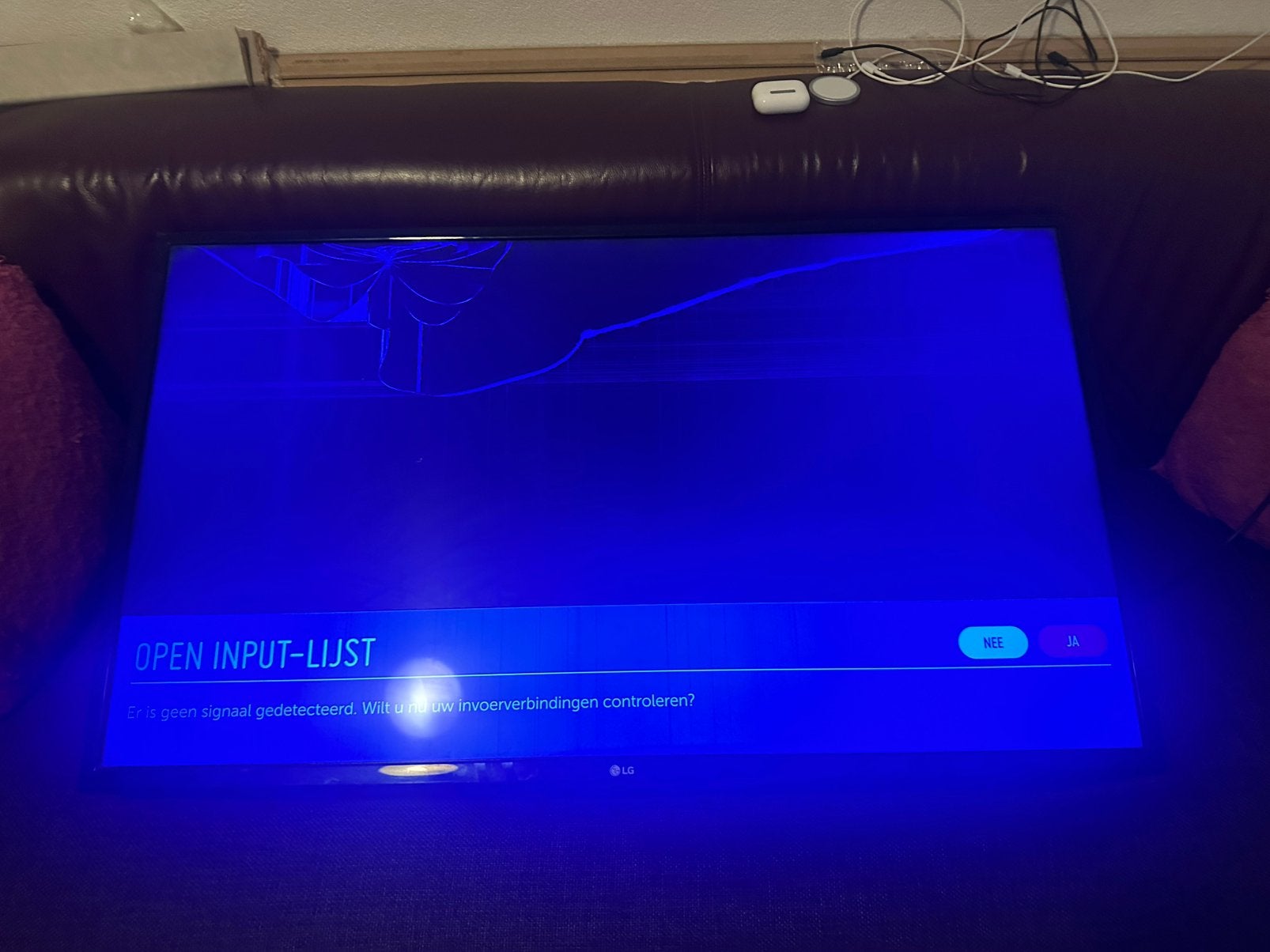 LG 43UH610V43 inch Smart TV Scherm gebroken  Voor onderdelen, Ophalen, Gebruikt, 120 Hz, 100 cm of meer