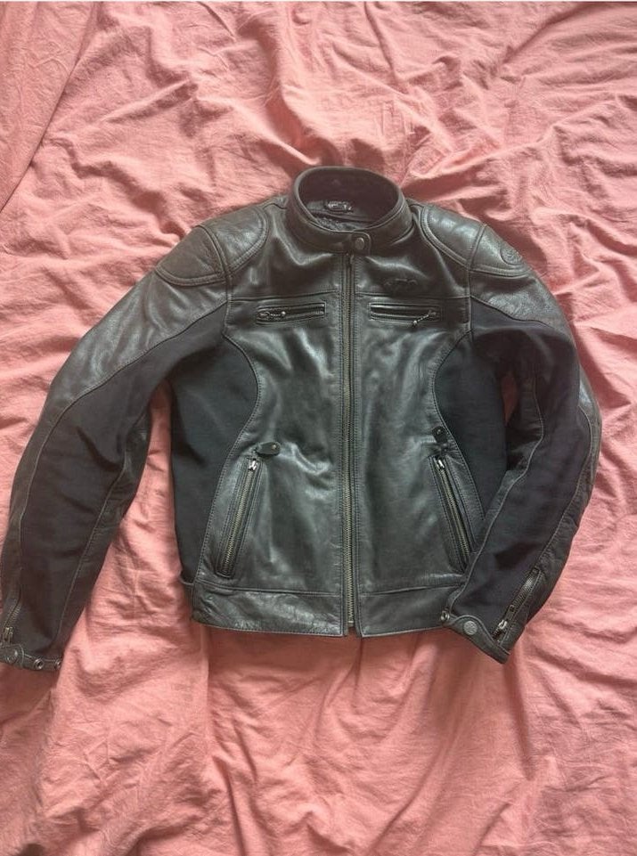 Leren Motorjas Dames, Motoren, Ophalen of Verzenden, Tweedehands, Dames, Jas | leer