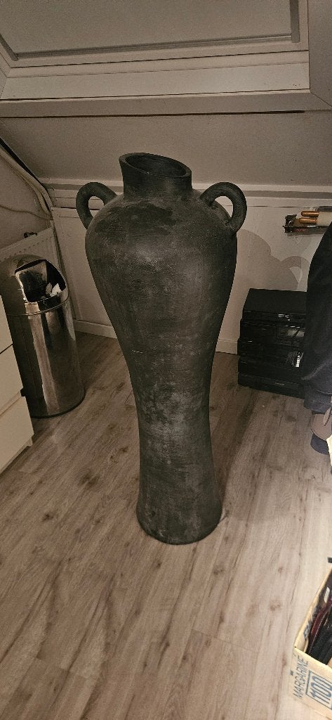 Grote sier vaas voor in huis 130cm hoog., Huis en Inrichting, Woonaccessoires | Vazen, Ophalen, 130 cm, Handgemaakt, Zo goed als nieuw