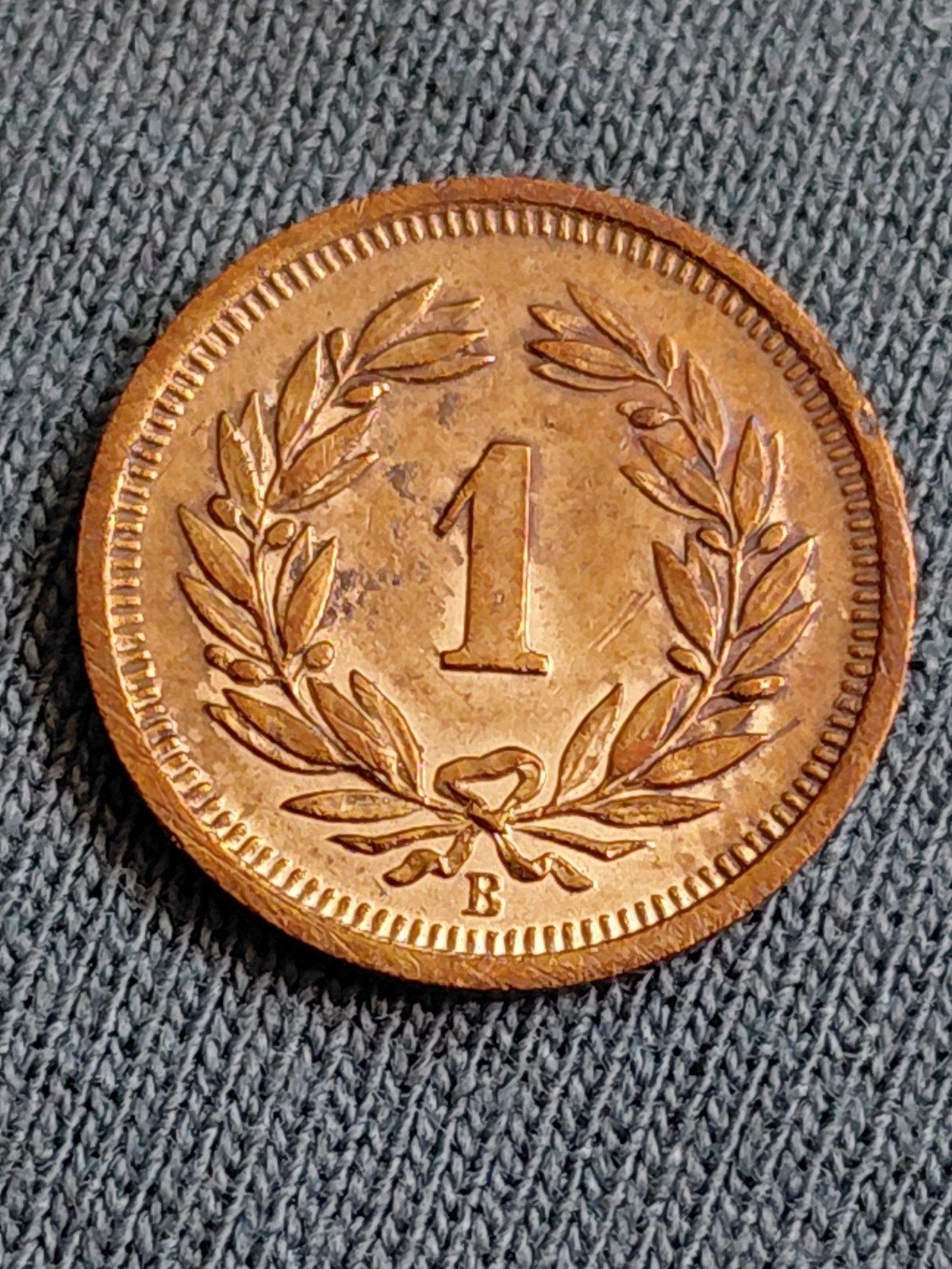 Zwitserland 1 Rappen 1939 Key datum, Verzenden, Overige landen, Losse munt