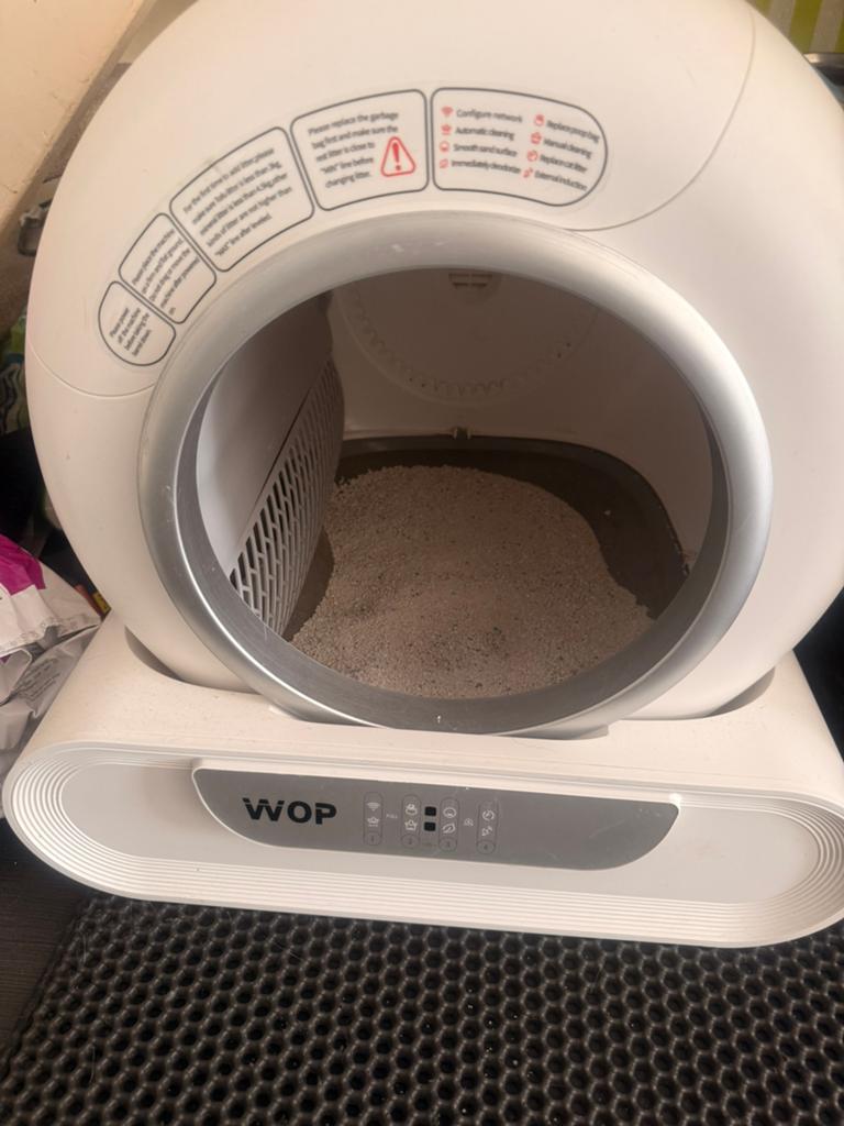 Elektrische kattenbak, Ophalen
