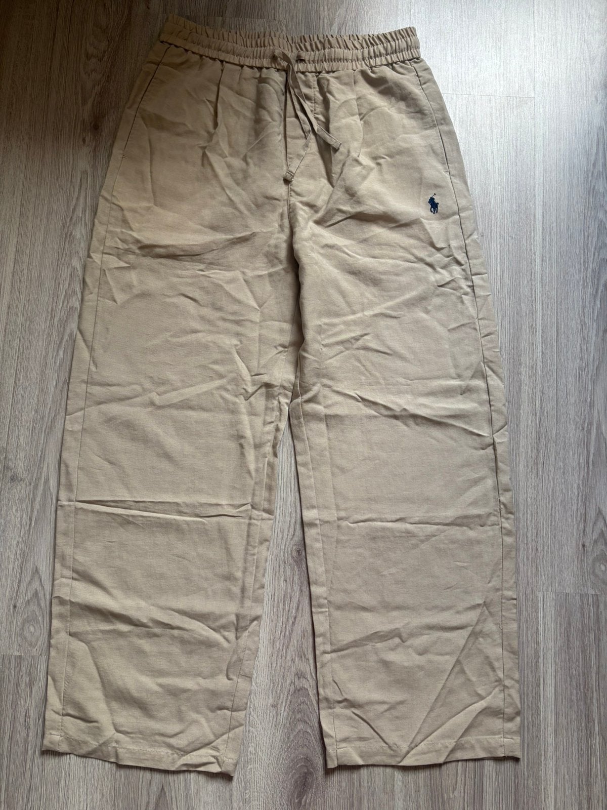 Ralph lauren linnen broek | baggy fit | Size M, Ophalen of Verzenden, Nieuw, Maat 48/50 (M), Beige