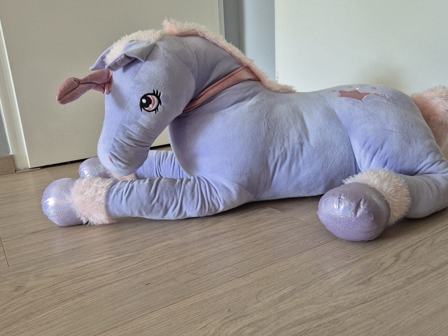 Grote paarse eenhoorn knuffel - Nieuw!, Kinderen en Baby's, Speelgoed | Knuffels en Pluche, Paars, Eenhoorn, Nieuw, Ophalen of Verzenden