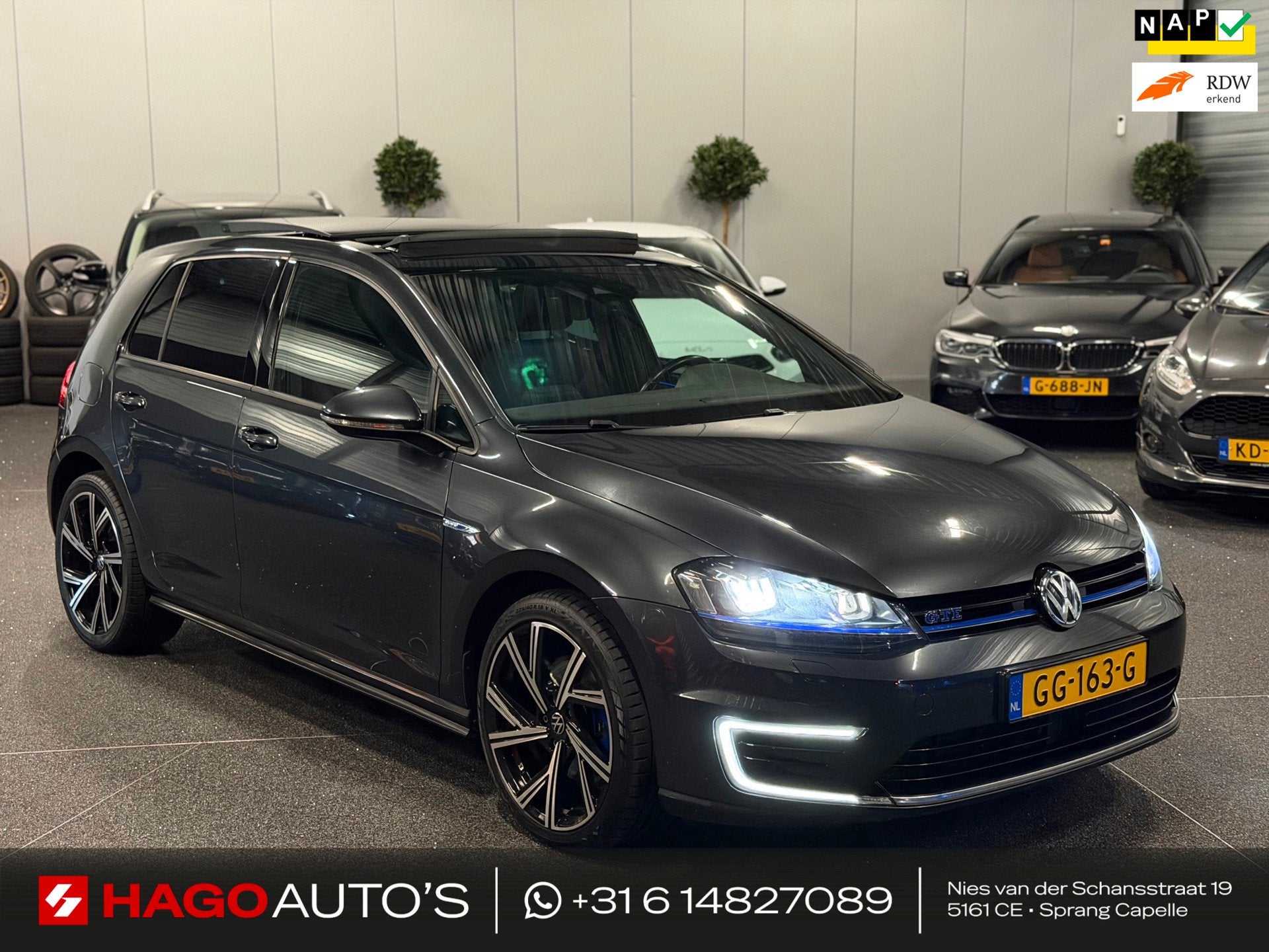 Volkswagen Golf 1.4 TSI GTE NAVI/CRUISE/PANO/LED/ACC/FRONT-A, Auto's, 8 kWh, Stof, Gebruikt, 4 cilinders