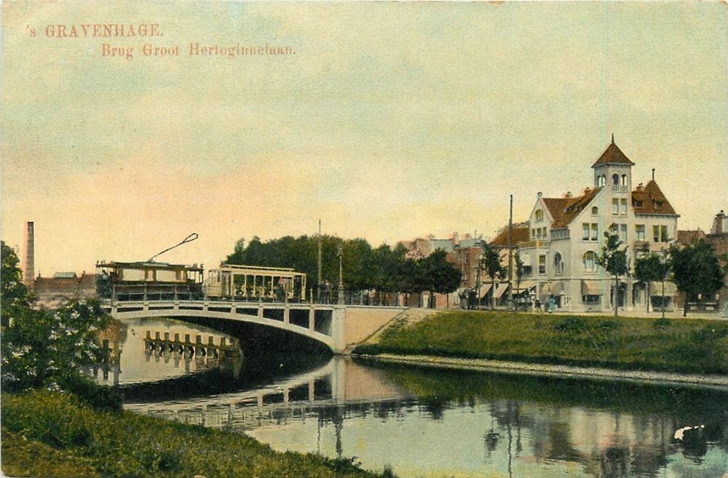 701-138-027 Den Haag Brug Groot Hertoginnelaan, Verzenden, Voor 1920, Zuid-Holland