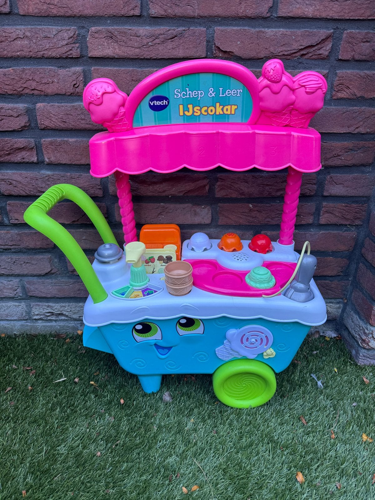 VTech Schep & Leer IJscokar - Interactief Speelgoed, Ophalen, Zo goed als nieuw, Taal en Lezen, Met licht