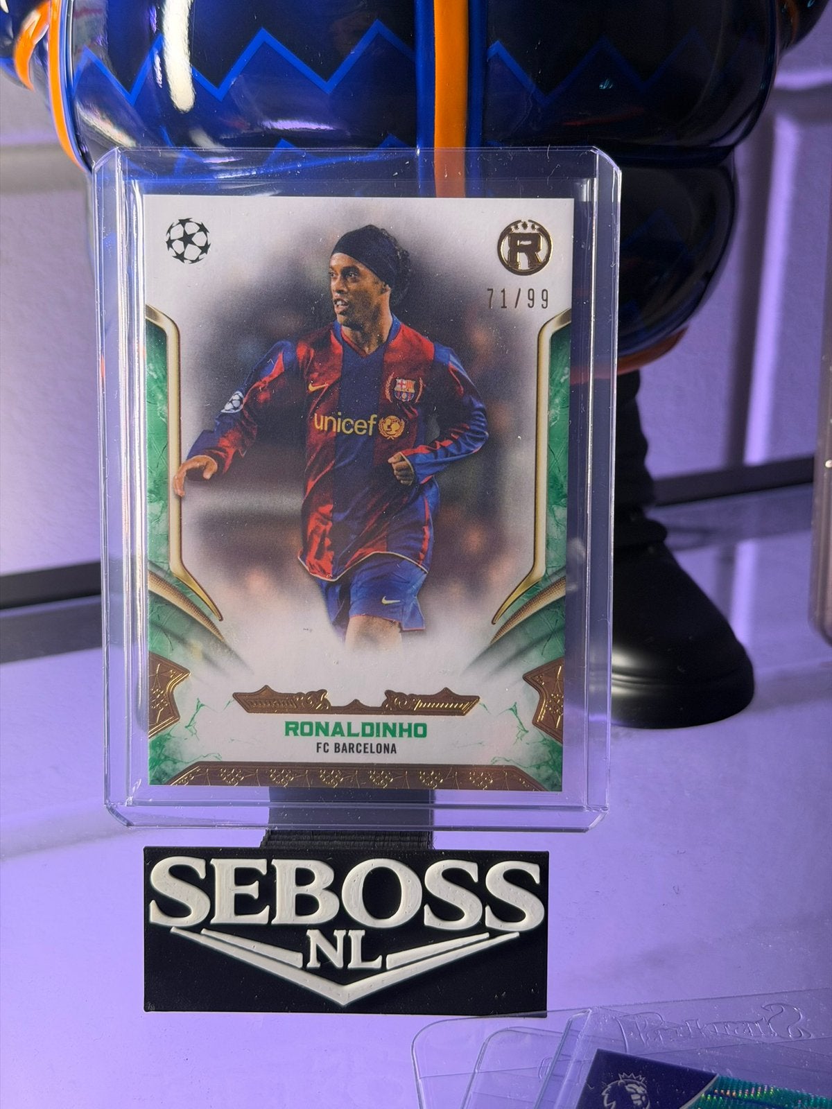 2024-25 Topps Reverence - Ronaldinho Green 71/99, Verzenden, Zo goed als nieuw, Buitenlandse clubs, Spelerskaart