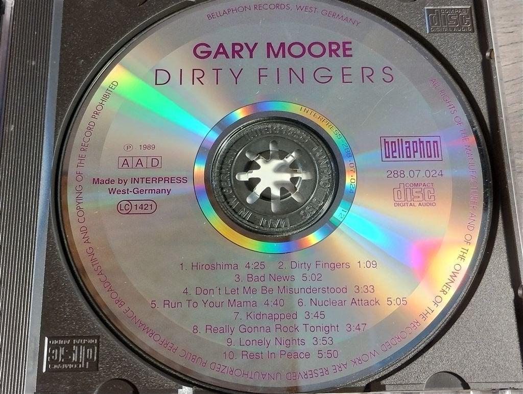 Gary Moore - Dirty Fingers, Ophalen of Verzenden, Gebruikt