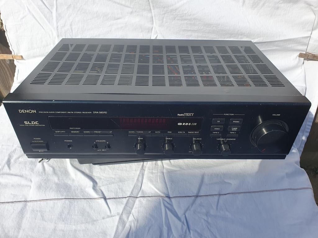 Denon DRA-585RD Stereo Receiver - Goede Staat, Ophalen, Gebruikt, Denon, 60 tot 120 watt