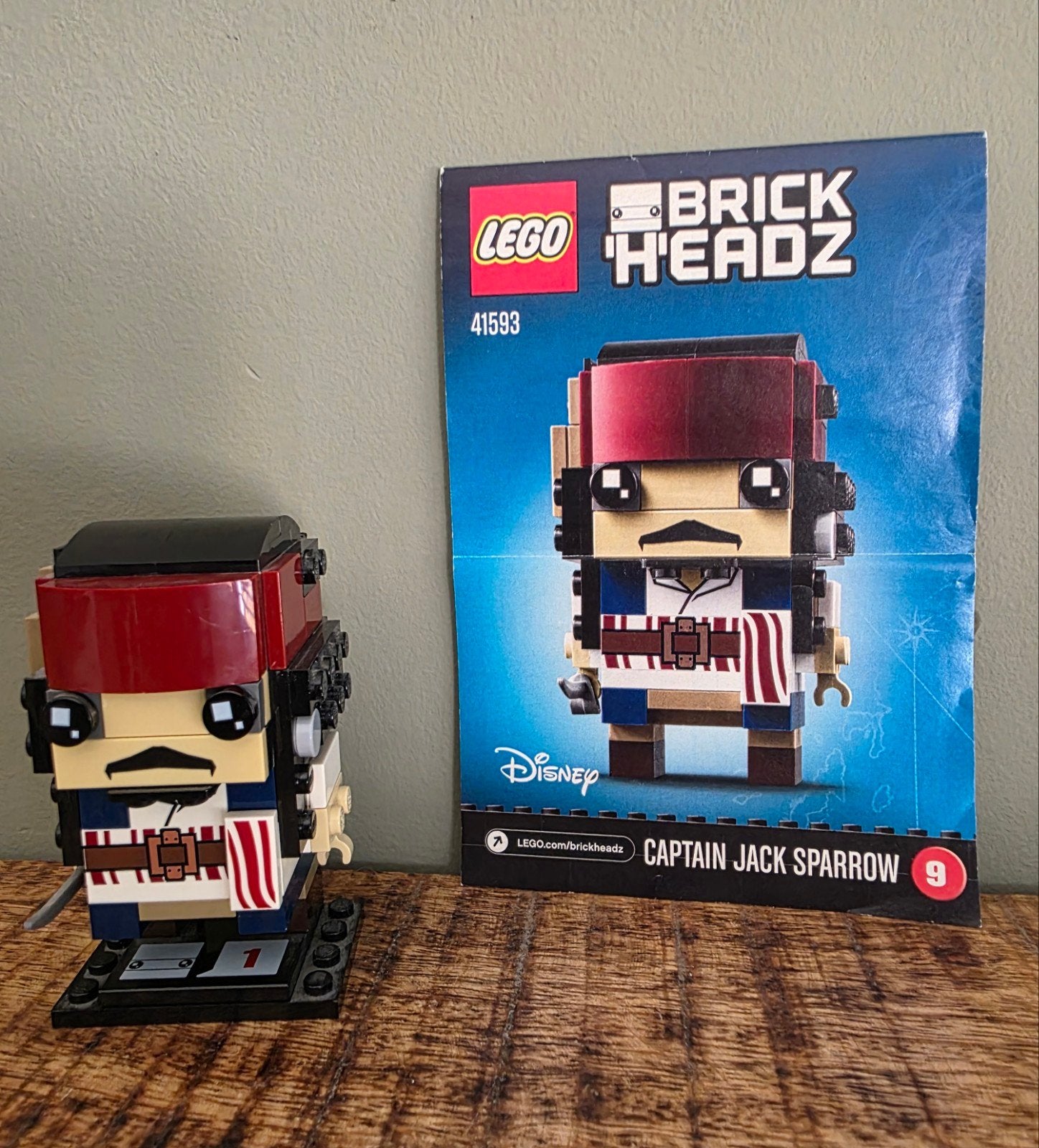 LEGO BrickHeadz 41593 Captain Jack Sparrow, BrickHeadz, Lego, Inclusief instructies, Ophalen of Verzenden
