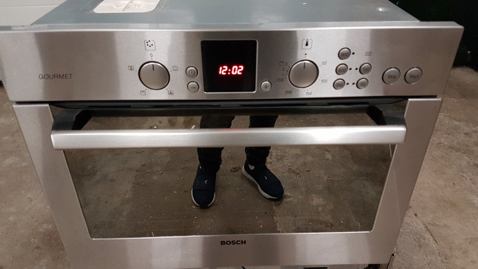 Bosch Combimagnetron Oven - Inbouw, Witgoed en Apparatuur, Magnetrons, Gebruikt, Inbouw, Combimagnetron, 60 cm of meer, Crisp