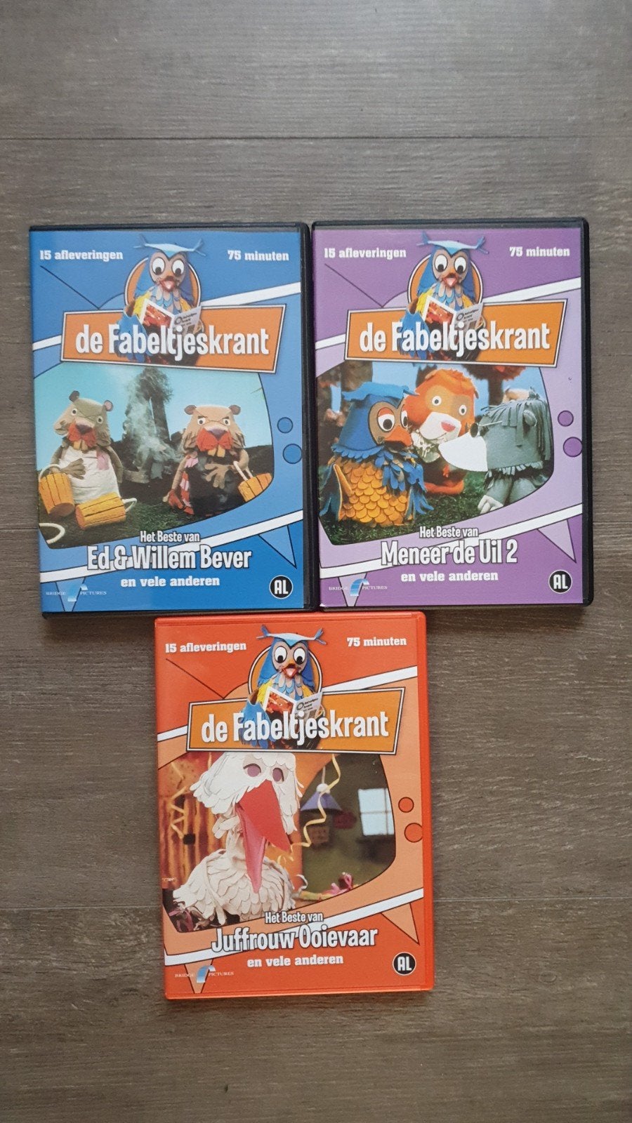 3 DVD's van de Fabeltjeskrant, Cd's en Dvd's, Dvd's | Kinderen en Jeugd, Alle leeftijden, Poppen, Boxset, Ophalen of Verzenden