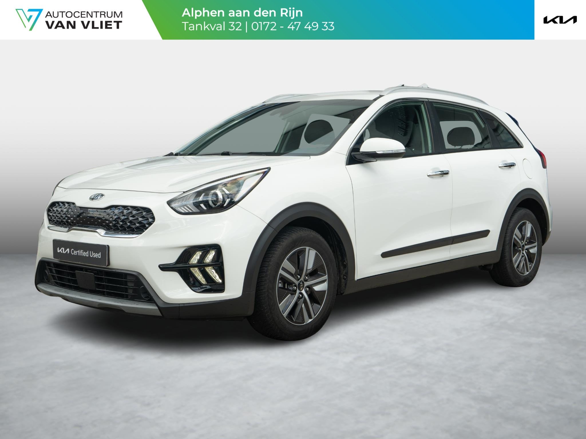 Kia Niro 1.6 GDi Hybrid DynamicLine | Dealeronderhouden NL a, Auto's, 12 maanden, Gebruikt, Euro 6, Wit
