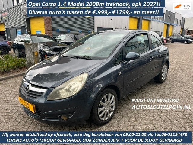 Opel Corsa 1.4-16V Sport ( DIVERSE AUTO'S MET APK 2027! TUSS, Voorwielaandrijving, Gebruikt, 4 cilinders, Origineel Nederlands