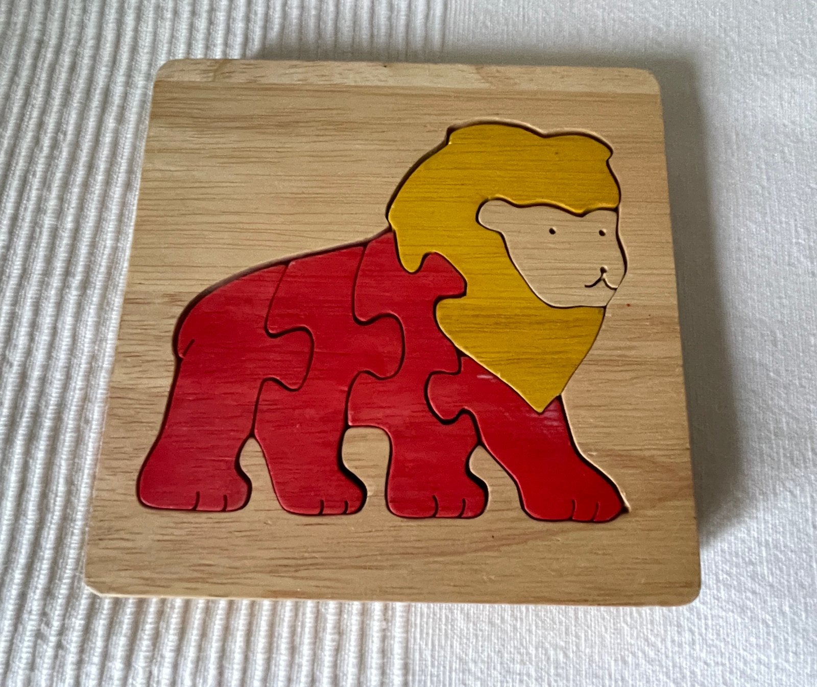 Houten puzzel Leeuw, Ophalen, Gebruikt, Van hout, Minder dan 10 stukjes