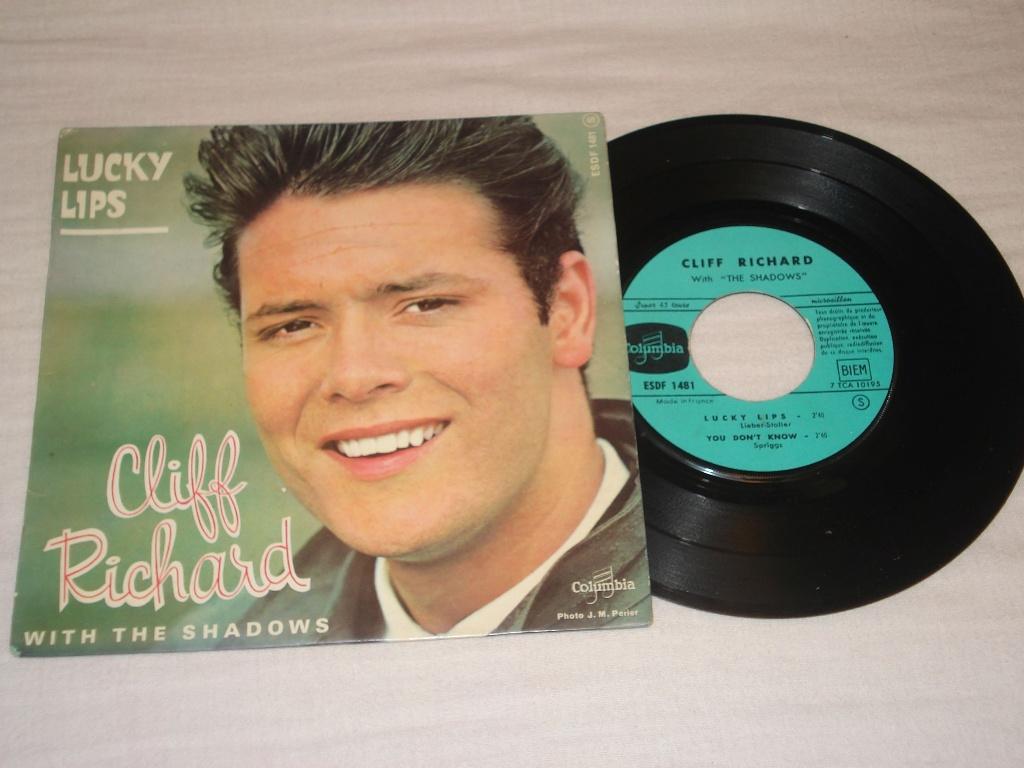 Cliff Richard    EP  Lucky Lips  France    Orgineel, Zo goed als nieuw, Pop, EP, Fotohoes