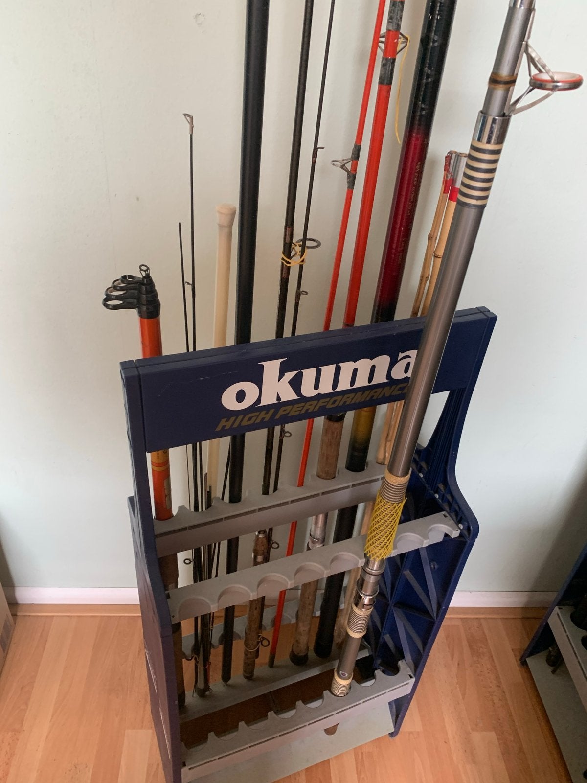 Diverse Hengels en Okuma Hengelrek - Complete Set, Watersport en Boten, Hengelsport | Algemeen, Gebruikt, Complete hengel, Ophalen