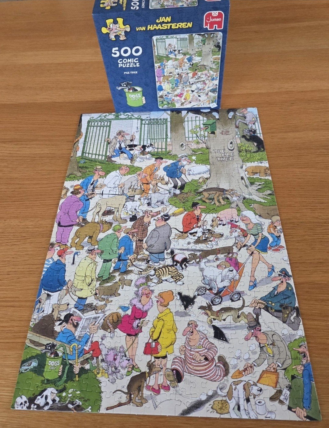 Jan van Haasteren 500 stukjes. Pee tree., Ophalen, 500 t/m 1500 stukjes, Zo goed als nieuw