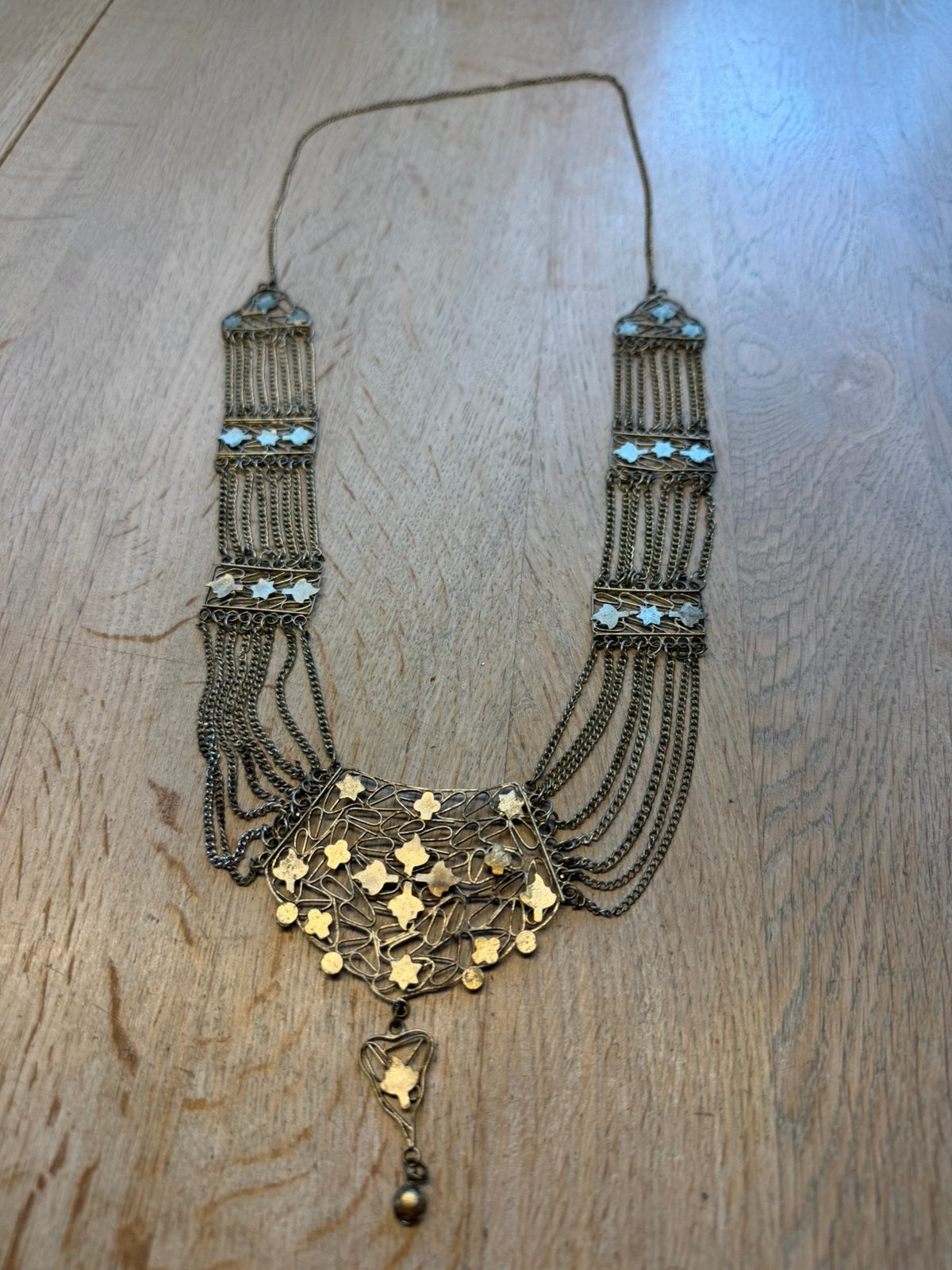 Fijne etnische ketting, Verzenden, Zo goed als nieuw, Overige materialen