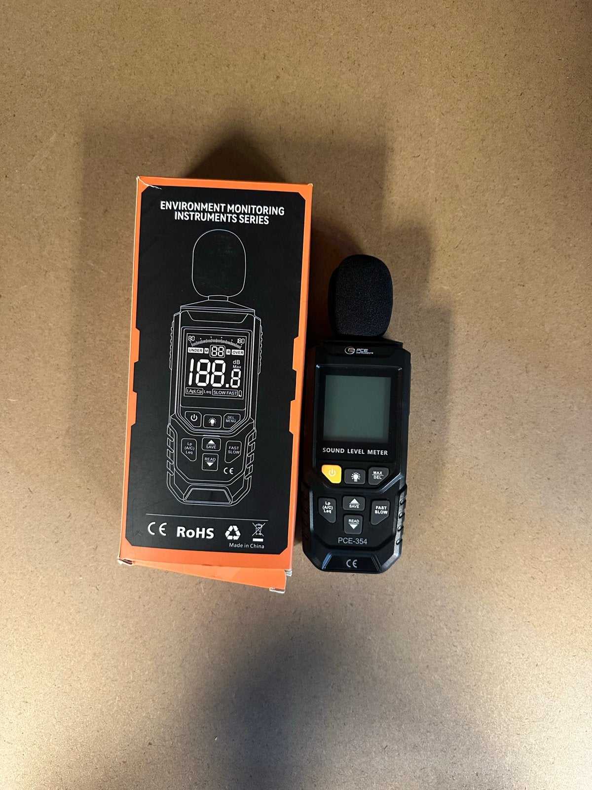 PCE-354 Geluidsniveaumeter met hoes, Ophalen of Verzenden, Zo goed als nieuw, Geluid